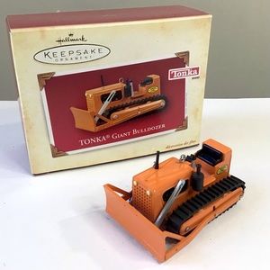 2004 Hallmark TONKA Giant Bulldozer Keepsake Christmas Ornament Die-Cast Vintage